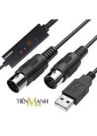 Dây Cáp Midi USB-A DOREMiDi MTU10 Cable Cao Cấp Cho Đàn Piano, Organ, Keyboard MTU-10 Hàng Chính Hãng - Kèm Móng Gẩy DreamMaker