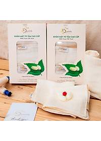 Khăn Mặt Tơ Tằm SenSilk - Combo Quà Tặng Cho Bé 2 khăn (30*30cm) - Tussar Towel 100% Silk made in Vietnam