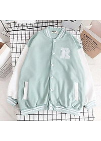 Áo Khoác Bomber Nỉ Bông Jemcloset Ray Tay Dài Form Rộng Unisex Nam Nữ Ulzzang KUN