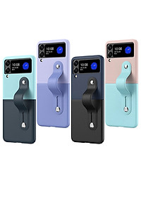 Ốp lưng đai đeo hand trap chống sốc cho Samsung Galaxy Z Flip 3 / Z Flip 4 hiệu HOTCASE Wristband Stand Phone Case - chất liệu cao cấp, thiết kế thời trang sang trọng có đai đeo tay an toàn - Hàng nhập khẩu