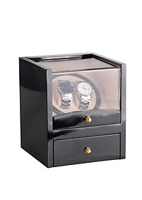 Hộp Xoay Đựng Đồng Hồ Cơ SAIKE SAIKE 2003 Mẫu 2 Xoay Và Ngăn Phụ Kiện Vỏ Gỗ Màu Đen