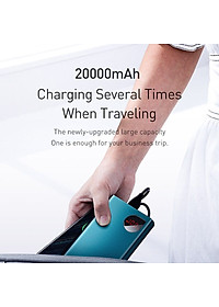 Pin dự phòng sạc nhanh Baseus Adaman Metal Digital Display Quick Charge (22.5W QC3.0/ PD3.0/ SCP/ AFAFC Quick charge) - Hàng Chính Hãng