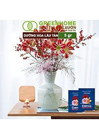 Dưỡng Hoa Lâu Tàn Greenhome, Chrysal, Gói 5gr, Phân Bón Cho Hoa Cắt Cành, Lâu Tàn, Nở Bông To, Không Bị Hôi Nước