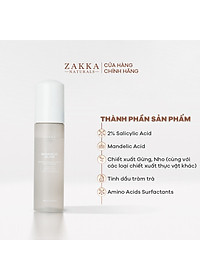 Bộ Đôi Zakka Naturals Sữa Rửa Mặt Mandelic 185ml và Sữa Rửa Mặt Hoa Cúc 185g Hỗ Trợ Làm Sạch Dịu Nhẹ và Giúp Da Sáng Mịn Hơn Sau Khi Rửa