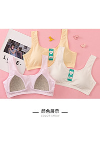 Áo Lót Nữ Học Sinh Ba Lỗ Cotton Thông Hơi Mút Liền 1376 – Êm Ái, Thoáng Mát