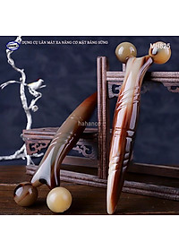 Dụng cụ lăn 3D - V Line massage nâng cơ mặt và body bằng sừng (MH825) day ấn huyệt, làm đẹp da - chăm sóc sức khỏe - HAHANCO