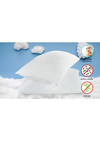 Cặp Ruột gối hơi cao cấp - Gòn bông nhân tạo an toàn sức khỏe, không chứa chất độc hại - Có khóa kéo dễ dàng thêm bớt gòn bên trong - Êm ái, mềm mịn