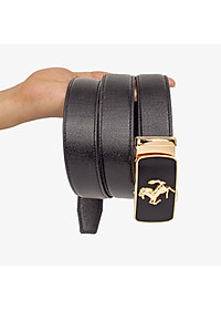 Thắt lưng nam, dây nịt nam da bò Saffiano 3 lớp Bụi Leather L106 - Khóa tự động, nhiều mặt khóa tùy chọn - Bảo hành 12 tháng