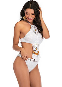 Bikini len móc thời trang biển mua hè phong cách châu âu AB03