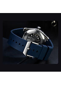 Đồng hồ nam chính hãng I&W CARNIVA 711G-S1 hàng mới,Kính sapphire chống xước ,Chống nước 50m ,Bảo hành chính hãng,Máy cơ (Automatic),dây cao su cao cấp, mặt xanh thiết kế đơn giản dễ đeo