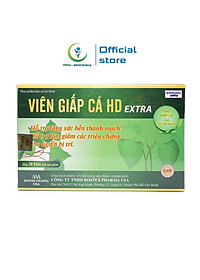 Combo 2 Hộp Viên Giấp Cá HDPHARMA thảo dược cao diếp cá giảm táo bón, tiêu trĩ, nhuận tràng - Hộp 30 viên