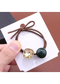 Dây buộc tóc nữ macaron [Set 4 dây] NASI dễ thương phong cách hàn quốc thun cột tóc nữ co giãn tốt phụ kiện tóc