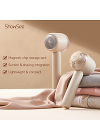 ShowSee 2 trong 1 chân không khí và cạo bóng tông đơ điện Lint Remover cho quần áo lông tơ vải áo len Lint PELLET với từ tính