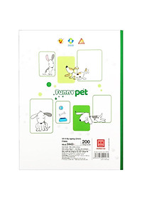 Vở Class Funny Pet - 4 Ly Ngang 200 Trang 58gsm - Hồng Hà 0443 (Mẫu Màu Giao Ngẫu Nhiên)