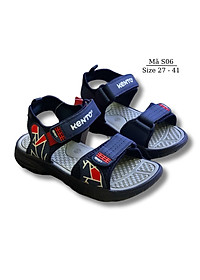 Sandal bé trai Việt Nam Xuất Khẩu - Xăng đan đi học cho bé trai học sinh nam tiểu trung học quai ngang nhẹ êm kháng khuẩn chống trơn trượt phong cách Hàn Quốc 3, 4, 5, 6, 7, 8, 9, 10, 12 tuổi S06
