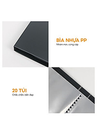 Bìa Lá A3 Clear Book AO+, Bìa PP/ 20 Lá Đựng Tài Liệu, Tranh Vẽ