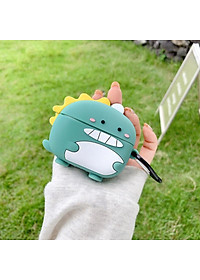 Case Silicon cho Sony WF-1000XM4 Hình Khủng Long Xanh Kèm Móc Treo_ Hàng Chính Hãng