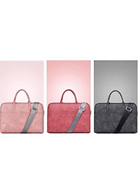 TÚI XÁCH DA, CẶP XÁCH DA DÀNH CHO LAPTOP, MACBOOK, SURFACE CHỐNG SỐC, CHỐNG NƯỚC TUYỆT ĐỐI, CÓ DÂY ĐEO VAI