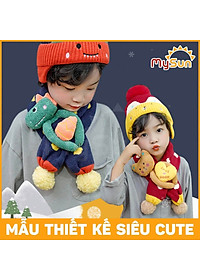 Khăn len choàng đeo quấn cổ cho bé trai gái 1 2 3 4 5 7 8 tuổi quàng cổ khi đi ra ngoài đẹp MySun