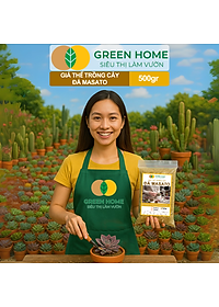 Đá Khoáng Masato GreenHome, Bao 500gr, Loại Cao Cấp, Sạch Bụi, Không Vụn, Rải Mặt, Kích Rễ, Giúp Sen Đá Lên Màu Nhanh