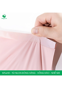 Combo 100 túi nilon gói hàng - túi niêm phong đóng hàng màu hồng đào - NHIỀU KÍCH THƯỚC