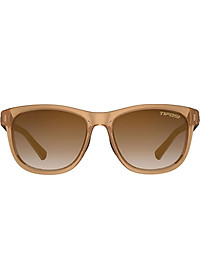 Kính mát thể thao Unisex Tifosi Swank - Gọng Crystal Brown / Onyx, Tròng Brown Gradient