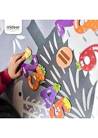 Đồ chơi giáo dục – Bộ chữ cái / Bộ chữ số nam châm hình con vật, trái cây, rau củ - chính hãng MIDEER