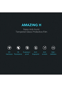 Miếng dán kính cường lực cho iPhone 13 6.1 inch / iPhone 13 Pro hiệu Nillkin Amazing H độ cứng 9H độ trong full HD, siêu mỏng 0.33mm - Hàng chính hãng