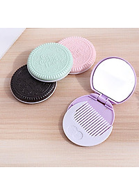 Bộ gương lược bỏ túi mini hình chiếc bánh cookies lạ mắt
