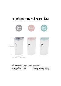 Bình nước LocknLock One Handed HAP818 - Tay cầm và nắp đậy tiện lợi - Nhựa PP - Dung tích 2.1L