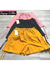 Quần short nữ bigsize chất vải mango bảng lưng chun có độ co giản thoai mái Q9