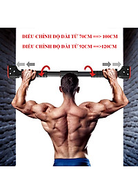 Xà Đơn Treo Tường Gắn Cửa 2021 KT 115cm-160cm Có Chốt Chống Xoay Chịu Lực 300kg Đại Nam Sport