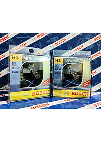 Bóng Đèn Tăng Sáng Bosch H3 12V 55W All Weather 2900K (Hộp 2 bóng)