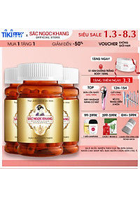 Combo 3 Viên Uống Thảo Mộc Thiên Nhiên Sắc Ngọc Khang Vi Tảo Lục Giúp Mờ Nám Từ Sâu Bên Trong (Hộp 60 Viên) Combo 3 Viên Uống Thảo Mộc Thiên Nhiên Sắc Ngọc Khang Vi Tảo Lục Giúp Mờ Nám Từ Sâu Bên Trong (Hộp 60 Viên)