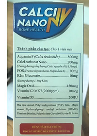 THỰC PHẨM BẢO VỆ SỨC KHỎE CALCI NANO NV - BỔ SUNG CANXI