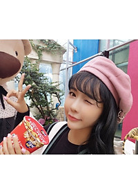 Nón nỉ, mũ nồi đính khoen tròn A194