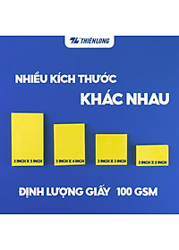 Giấy ghi chú - Giấy notes Neon Thiên Long - Nhiều kích thước