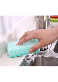 Set 05 miếng mút rửa chén bát (trộn màu ngẫu nhiên) - Hàng nội địa Nhật Bản.