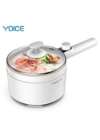 Nồi lẩu điện mini YOICE đa năng công suất 500W, 2 lớp chống bỏng bảo vệ đôi tay của bạn - YDZG1002 - HÀNG CHÍNH HÃNG