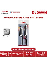 Bộ 2 dao làm bếp Tefal Comfort K221S244 (15cm, 12cm) - Hàng chính hãng