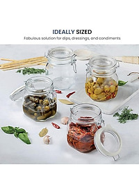 Hũ thủy tinh nắp cài Bormioli Rocco Fido 750ml – Kín hơi, bảo quản thực phẩm cao cấp Ý