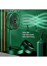 Quạt Mini Tích Điện Để Bàn Super Fan Gấp Gọn Tiện Dụng 3 Cấp Độ Sạc Usb