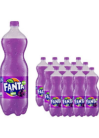 Lốc 6 Chai Nước Giải Khát Có Gas Fanta Nho 1.5L x 6
