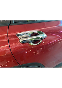 Ốp tay nắm, hõm cửa cho xe Toyota Corolla Cross 2020 mẫu crom cao cấp