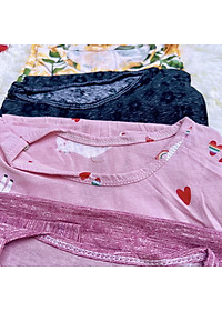Váy đầm bé gái tay ngắn thun cotton co giãn giao nhiều hoạ tiết khác nhau cho khách MamLa