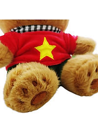 Gấu Bông Yêu Nước Áo Quốc Kỳ 20 cm - ZooZoo