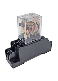 Rơle Trung gian + Đế  220V loại 8 chân 5A và 14 chân 3A