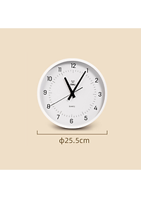 Đồng hồ treo tường kim trôi không ồn minimalist phong cách tối giản trang trí phòng khách Bảo hành 12 tháng Deli