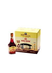 Đặc Sản Phú Quốc - Hộp 6 Chai Thủy Tinh Nước Mắm Phú Quốc Khải Hoàn 43 Độ Đạm (215Ml/ Chai) - Ocop 5 Sao