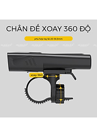 Đèn Pha Xe Đạp Chiếu Sáng Chống Nước CD-30 Gắn Tay lái, Vỏ nhựa ABS, Sạc Điện Type-C Có Đồng Hồ Hiển Thị Thời Gian Lượng Pin, Có Hỗ trợ Sạc Khẩn Cấp - Mai Lee